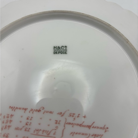 Salesman Limoges Elegant White Porcelain Plate - Picture 10 of 12